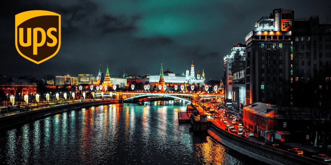 UPS service suspension notice for Russia, Ukraine, and Belarus